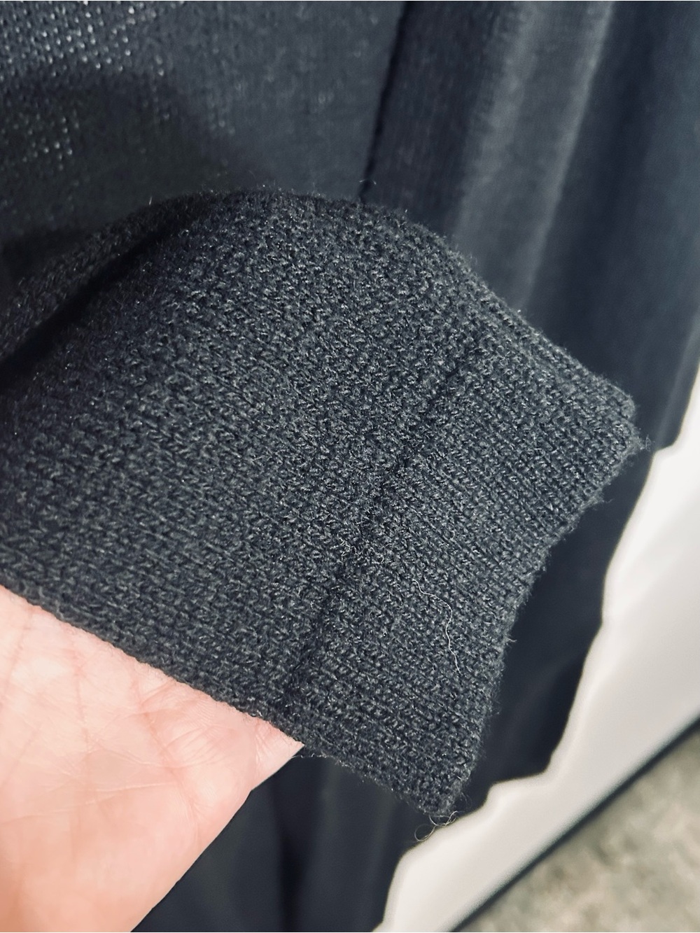 100% Cashmere Made in Italy Black Longline Cardigan Duster - Picture 4 of 8